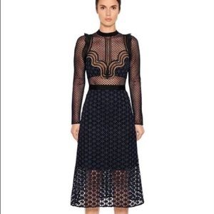 ‼️ PRICE DROP Self-Portrait Star Repeat Midi Dress